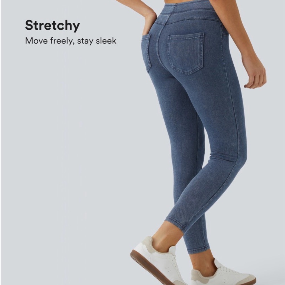 Halara Flex™ High Waisted Pocket Denim Casual Leggings